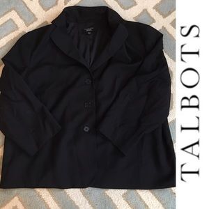 LAST DAY! TALBOTS cropped seasonless jacket 🧥 Blk